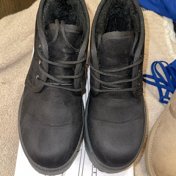 ☃️BOGO50%☃️ 🆕🖤GLAZE: BLACK Lace Up Platform Booties SIZE 9 - Picture 6 of 9